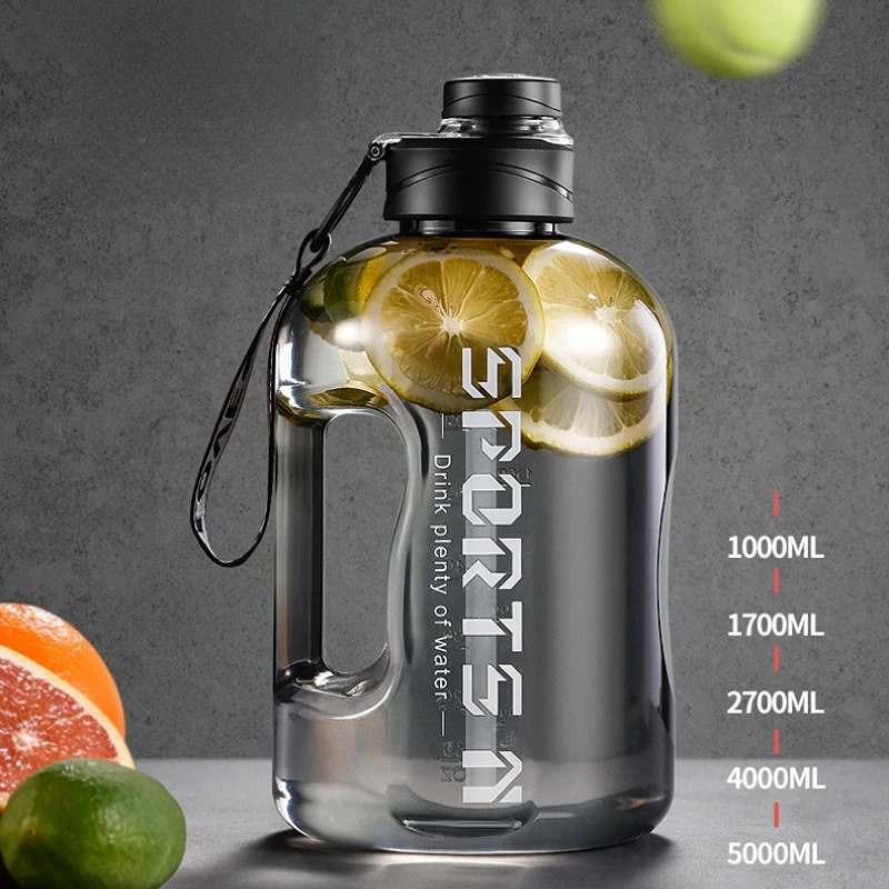 

Air Up Gym Sports Bottles 1.7L Extra Large Capacity Hydro Flask Portable Plastic Water Bottles Free Shipping Camping Supplies