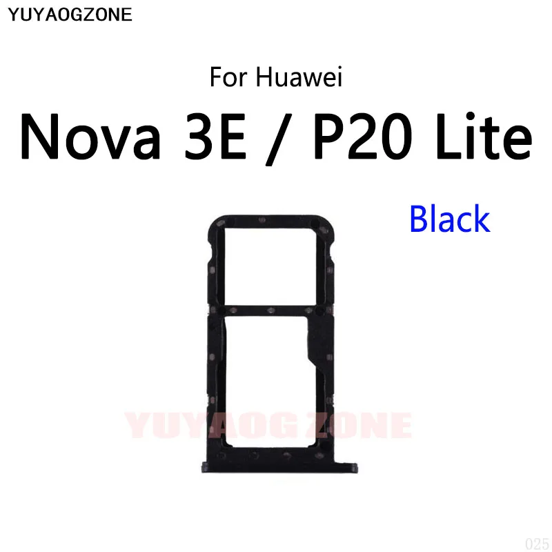 

10 шт./лот для Huawei Nova 3E / P20 Lite, слот для SIM-карты, держатель, гнездо для чтения Sim-карт