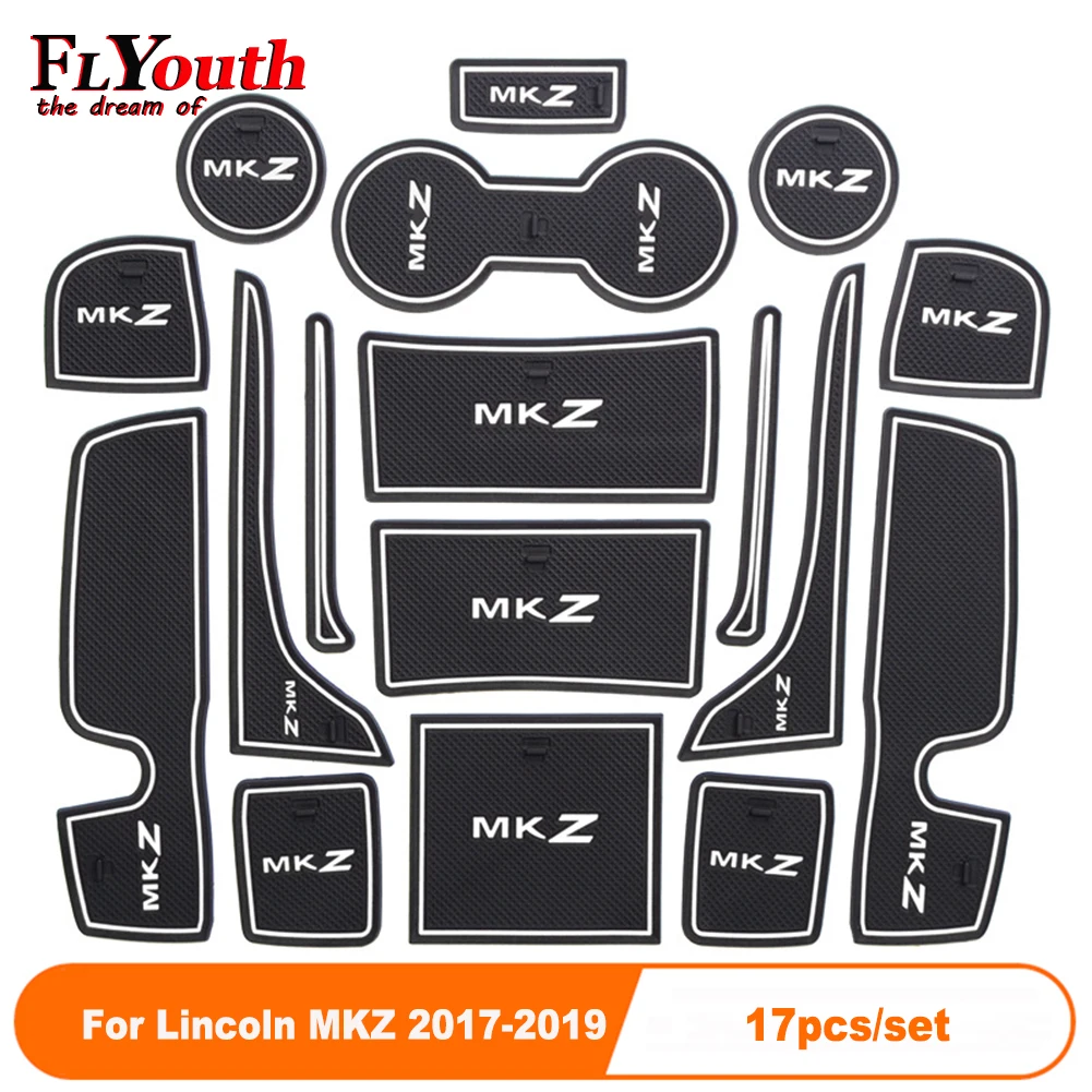 

17 шт./комплект, Противоскользящие коврики для дверей Lincoln MKZ 2017-2019
