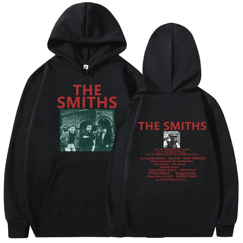

Толстовка с капюшоном The Smiths Festival of The Tenth Summer 1986 для мужчин и женщин, толстовки большого размера в стиле хип-хоп, панк-рок-группы, одежда в готическом стиле