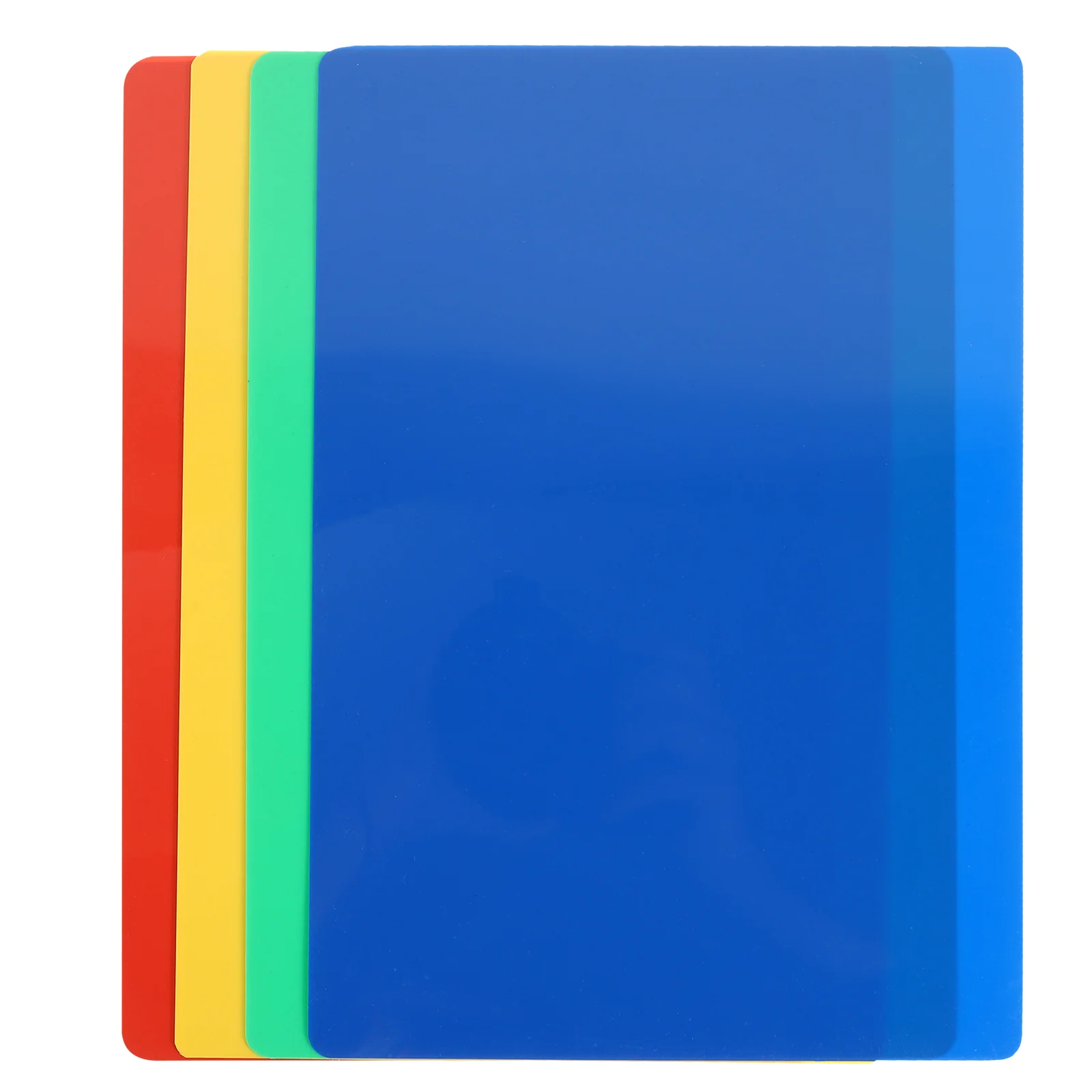 

4pcs Kids Play Mats Clay Cutting Boards Handicraft Making Base Mats Colorful Base Sheets for Hobby Crafts ( Mixed Color )