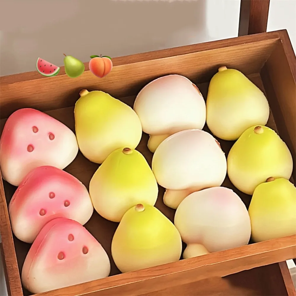 Милая имитация фруктов сжимающая игрушка еда сыр мультяшная игрушка-непоседа