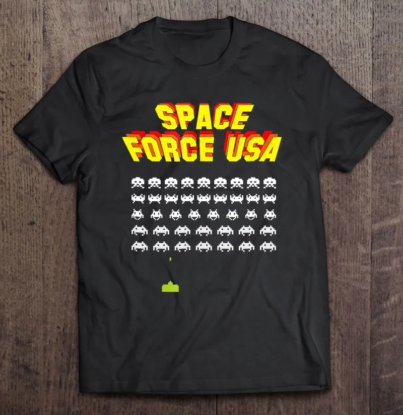 

Space Force Usa Invaders T Shirt Blouse Korean Style T Shirt Women T Shirt Manga T Shirt Printing With Own Design Shirt Men