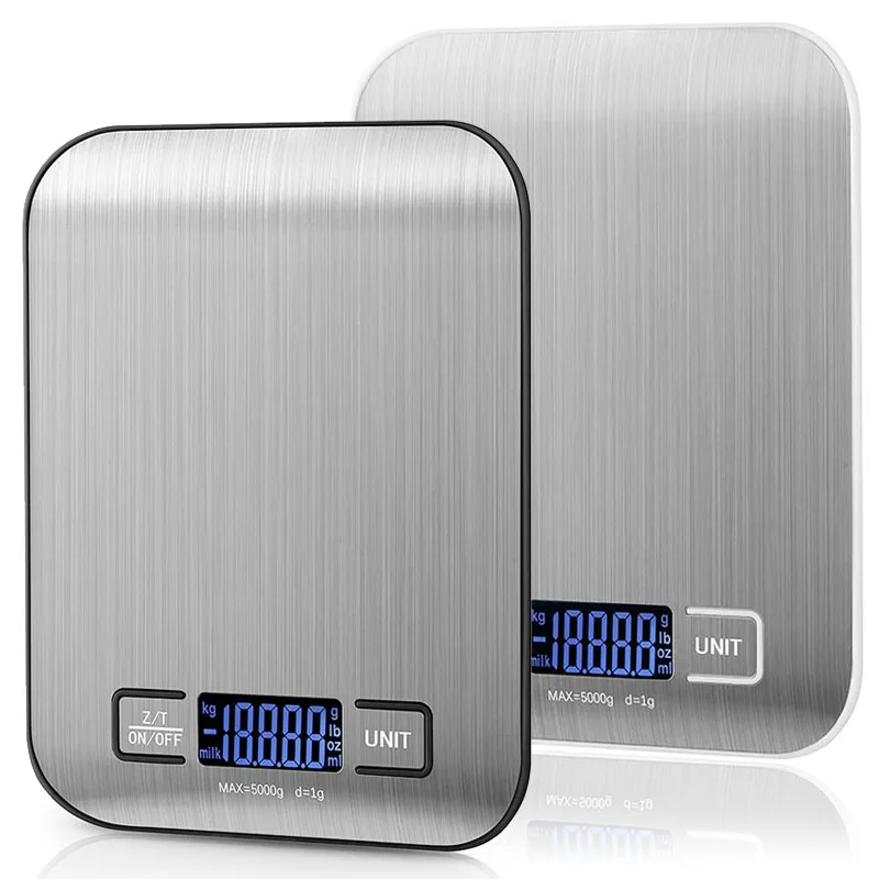

Digital Kitchen Scale 5kg/10kg Food Scale Stainless Steel Electronic Balance Measuring Grams Scales for Cooking Baking