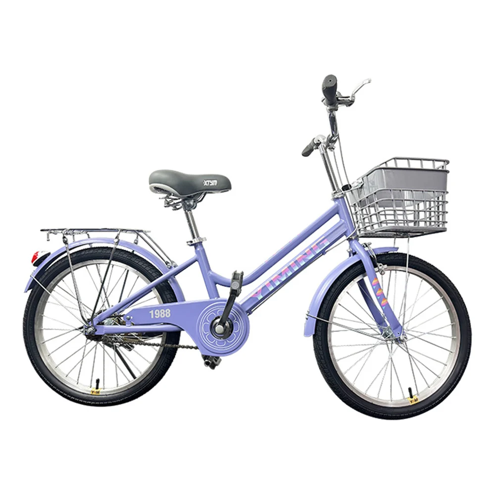 

Aluminum Alloy Frame Bicycle Children, Front Caliper, Student Rear Brake, Single Speed Bicycle, Ride Install of Walk Bike, 20 in