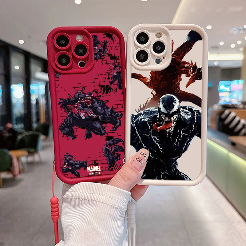 Domineering Venom Phone Case For OPPO Reno 12 12F 11 11F 10 8 7 6 Z T Find X3 X5 Pro Plus Lite 4G 5G Eyes Ladder Cover Soft Capa
