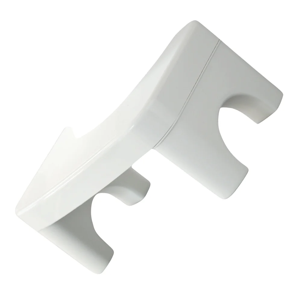 

1Pc Bathroom Footstool Folding Toilet Stool Household Folding Step Stool (White)
