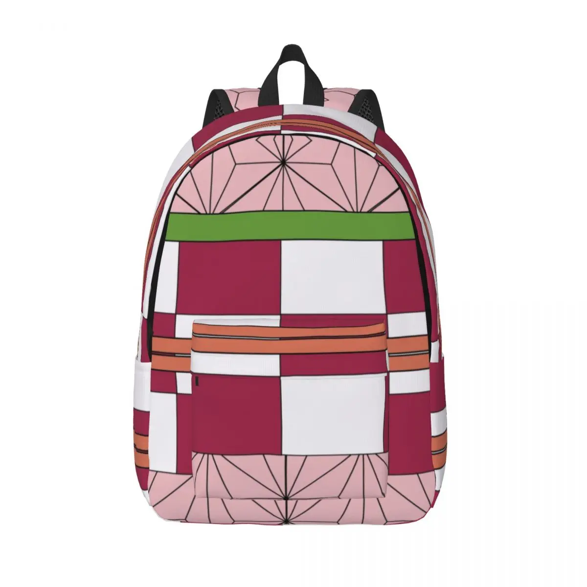 

Demon Slayer Nezuko Pattern Canvas Backpack Women Men Water Resistant School College Kimetsu No Yaiba Manga Bag Print Bookbag