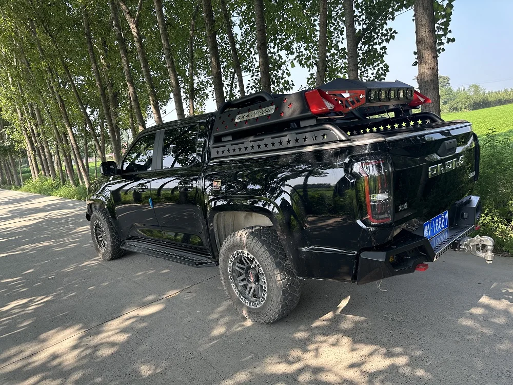 Черный матовый Универсальный Регулируемый спортивный рулонный багажник для