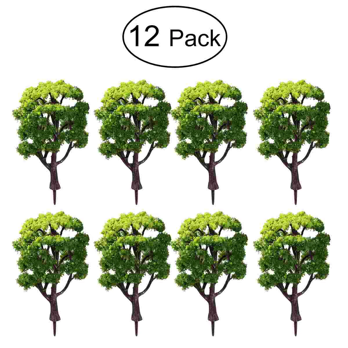 

12pcs Model Trees 1: 50 Model Trees Accessories and Scape Scenery Railways Trees Scale Architecture Trees for DIY Scenery