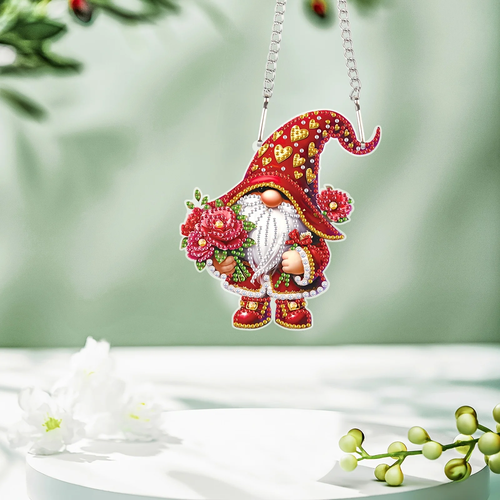 5D Набор Алмазной Живописи С Красным Карликом Сделай Сам Вышивка Украшение Для