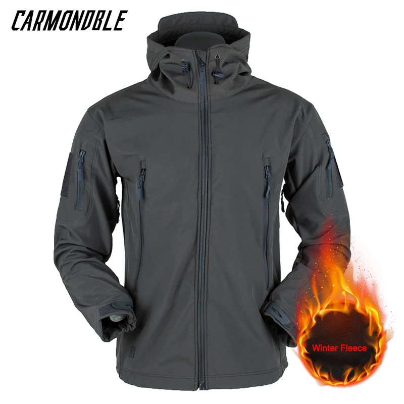 CARMONDBLE 9-цветная мужская уличная зимняя ветровка теплая мягкая куртка одежда из