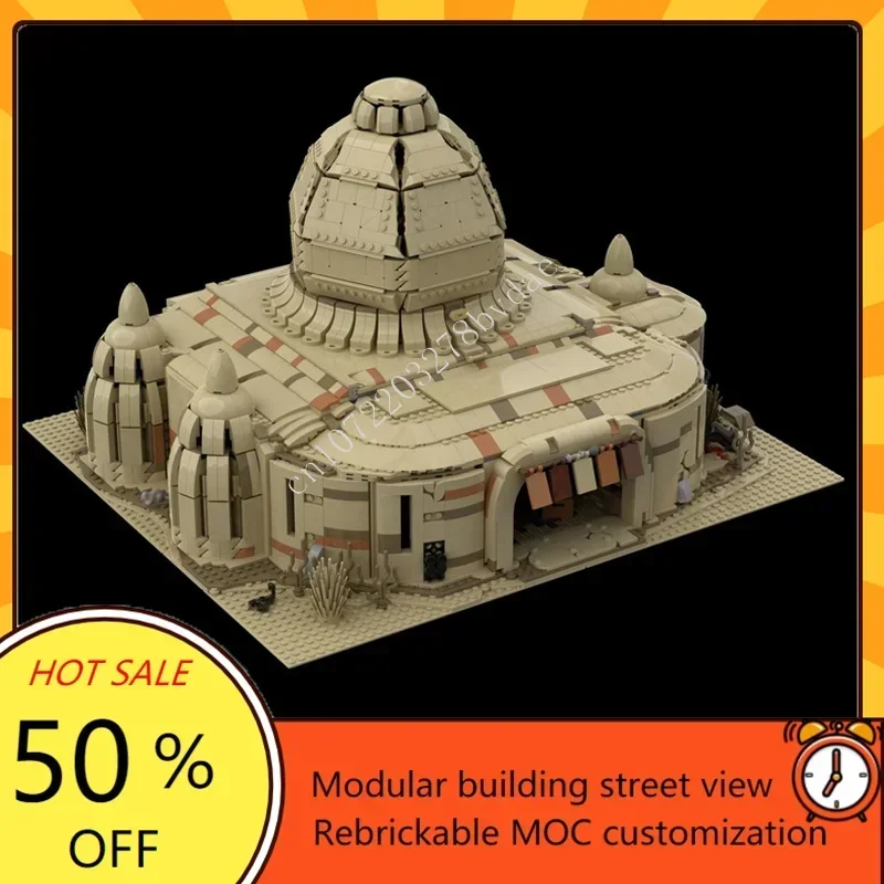 Фото Конструктор 5847 деталей: Модель космического корабля Watto's Shop для космических войн, сборная модель, развивающая головоломка, архитектурный подарок №1
