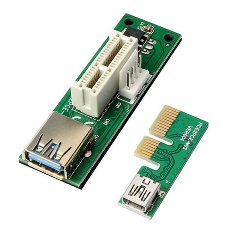

PCI-E X1 Extension Cable Power Supply PCIE 1X Extension Extension Sound Card Network Card 90-Degree Right-Angle Adapter