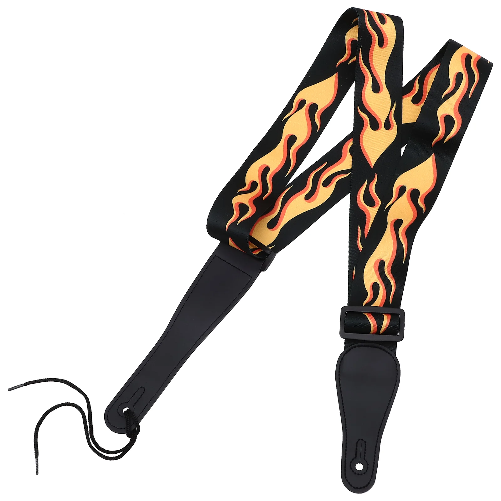 

Strap Electric Guitar Acoustic Accessories Classic Style Bass Flaming Shoulder Belt Travel