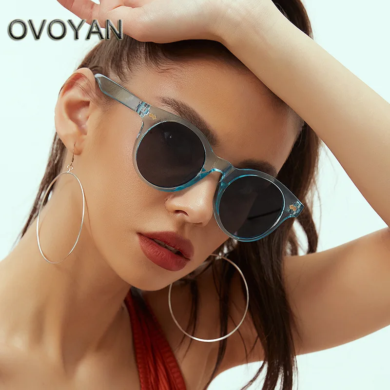 

OVOYAN 2023 овальные большие солнцезащитные очки Женские винтажные роскошные очки для женщин/мужчин высококачественные очки мужские очки Lentes De Sol Hombre UV400