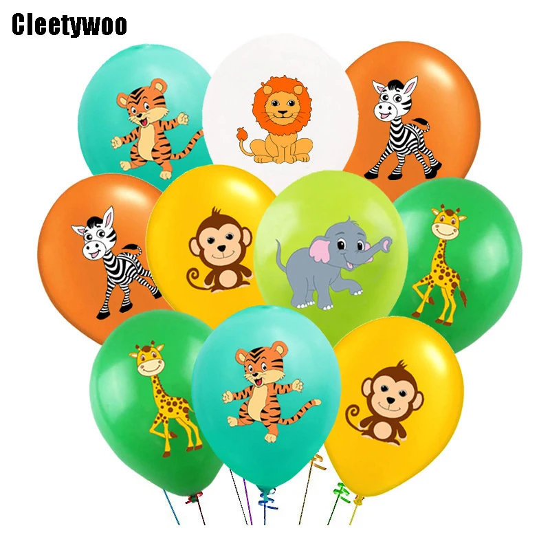 10 шт. латексные воздушные шары в виде животных из джунглей | Дом и сад