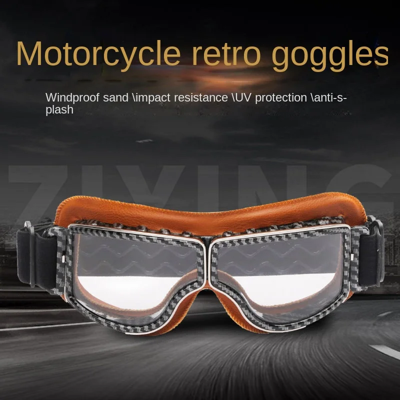 

Off-road Retro Goggles Vintage Glasses Motorcycle Accessories for Motocross Dirtbike Biker Equipment Moto Cross ATV Motorbike