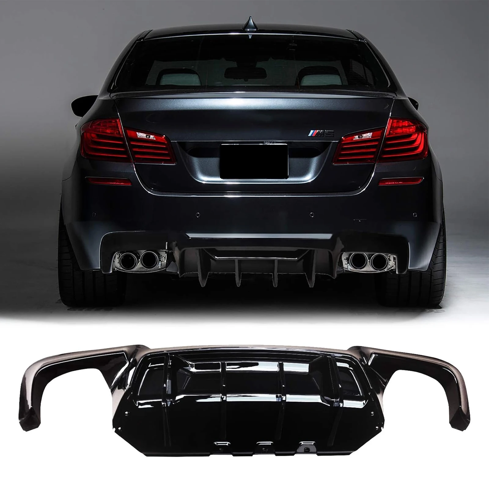 Задний бампер автомобиля диффузор сплиттер спойлер для BMW F10 5 серии M-Sport M5 2011-2016