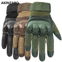 hot rubber protective gear tactical gloves full finger pu leather touch screen military paintball airsoft army motorcycle gloves