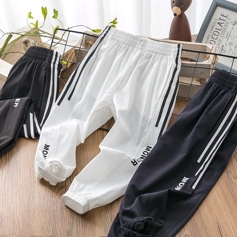 

Trousers Big Casual Kids Pants Spring Sports Children Years Pants Toddler Sweats Thin Boy Teens Summer 14 Girls Clothes Boys For