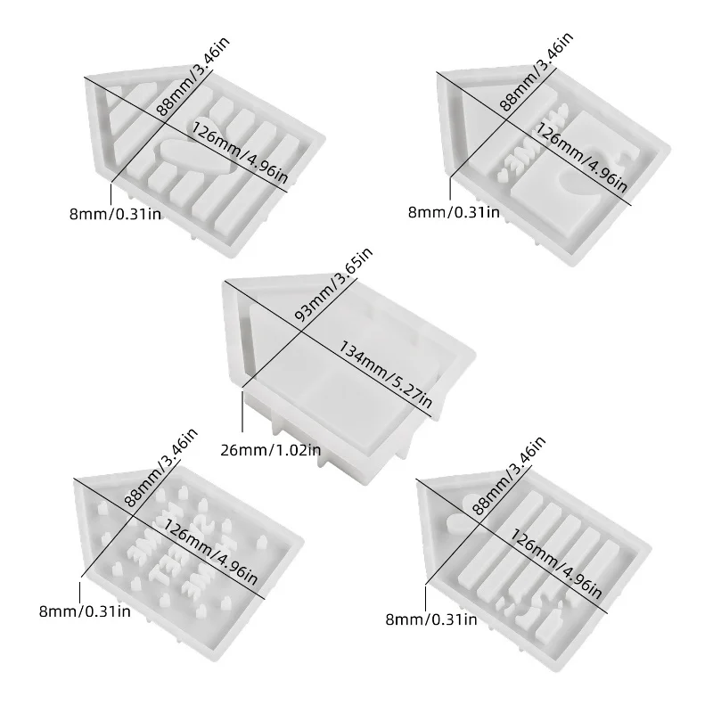 Выдалбливают Love House 3D лампа силуэт силиконовая форма DIY гипсовая подставка для