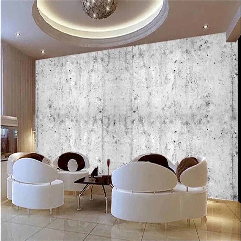 

Retro Nostalgic Industrial Style Gray Cement Wall 3D Photo Wallpapers Cafe Restaurant Bar KTV Background Mural Wall Paper 3D