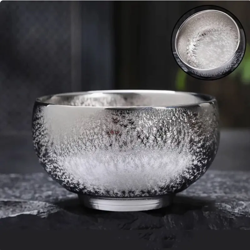 

Посеребренная керамическая чашка JINGDE TEA SET