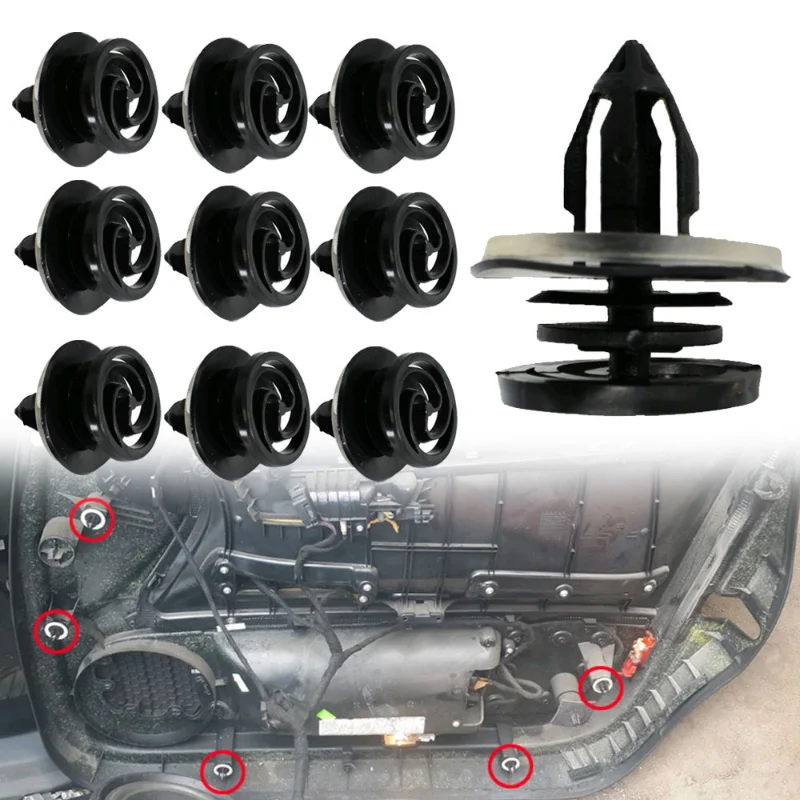 

10 шт., заклепки для салона автомобиля Audi A3 8P A4 B6 B7