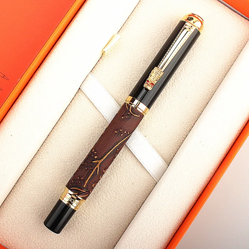 Luxury high quality 891 Dragon Gold Clip Metal Stationery office supplies School Supplies cute fountain pen