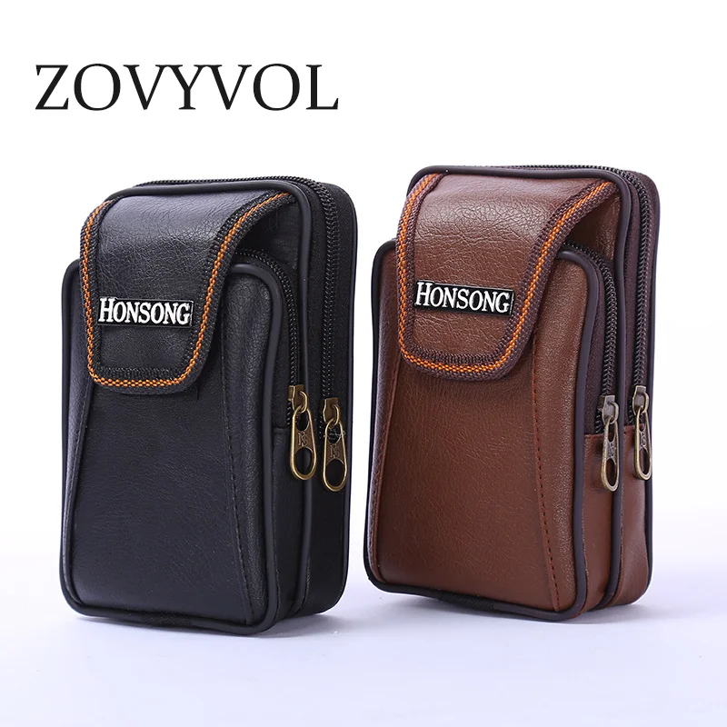Функциональная Мужская поясная сумка ZOVYVOL вместительная Наплечная Сумка через