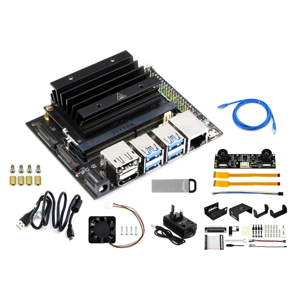 

For Nano 4GB Kit AI Artificial Intelligence Development Board+IMX219-83 Camera+Aluminum Case Kit UK