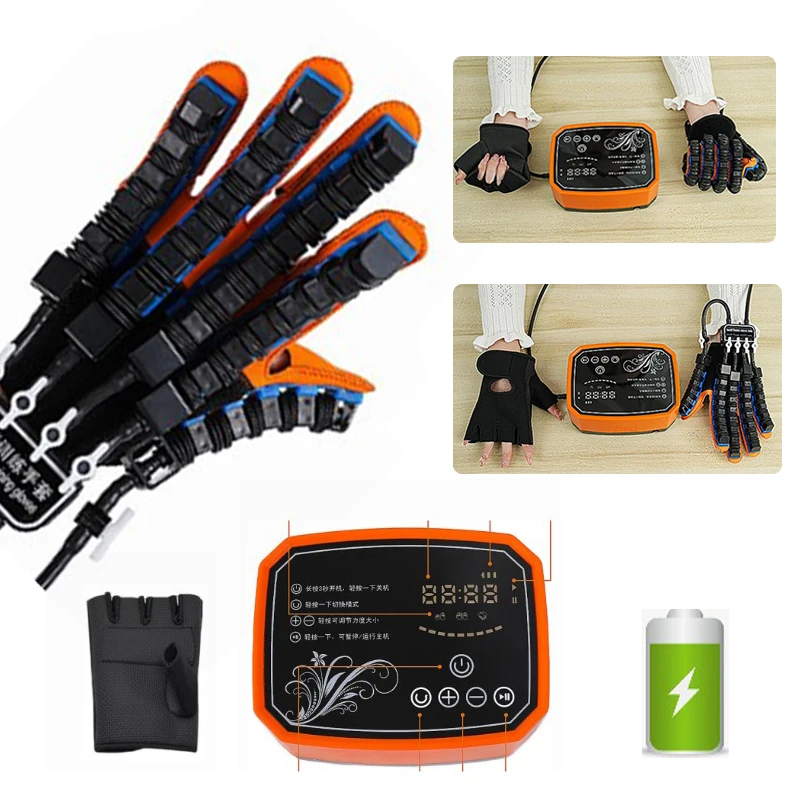 

Protable Rehabilitation Robot Gloves Stroke Hemiplegia Glove Cerebral Training Device Finger Exerciser Hand Function Recove