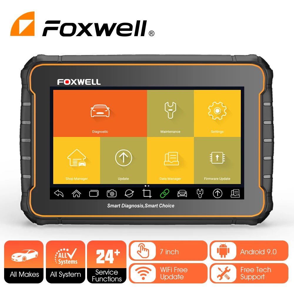 Автомобильный считыватель кодов FOXWELL GT60, все системы диагностики, сброс сервиса нефти EPB TPS TPMS DPF SAS CVT OBD 2, Автомобильный сканер