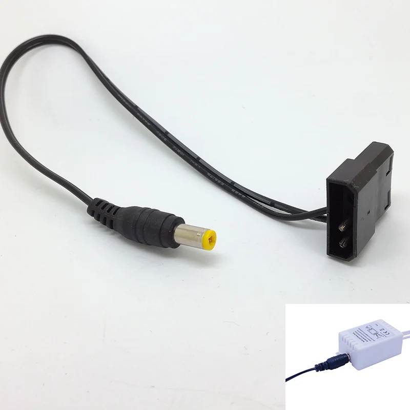Фото Кабель питания DC 12В 2А с разъемом Molex 4PIN (5.5мм x 2.1мм) для блока управления RGB LED №2