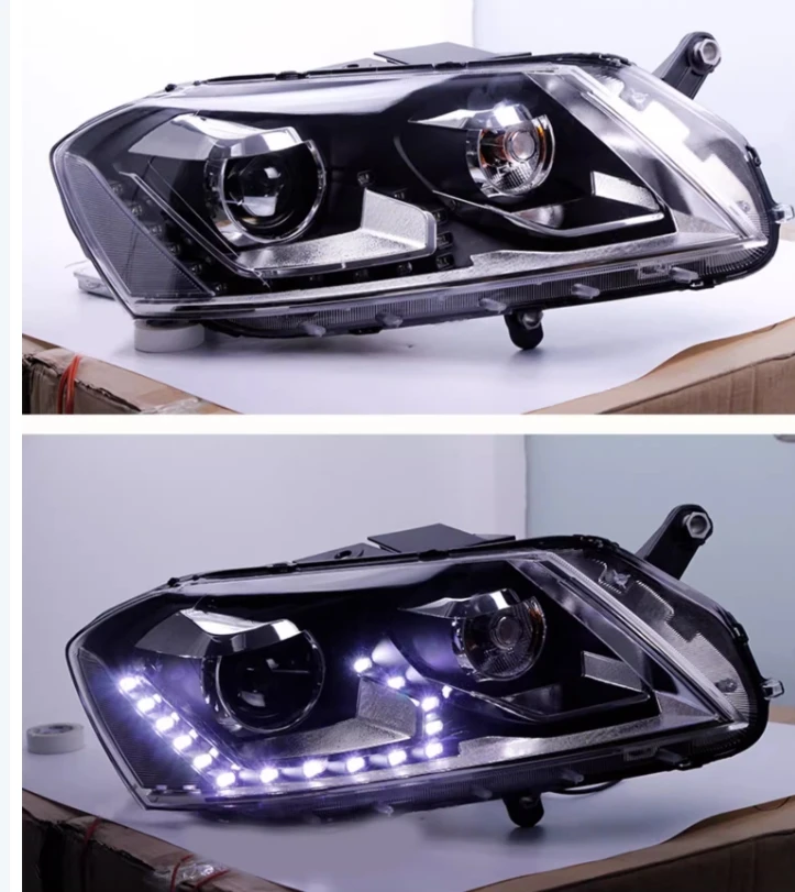 Автомобильная фара для Volkswagen vw Passat 12-17 дневные ходовые огни DRL ближнего и дальнего