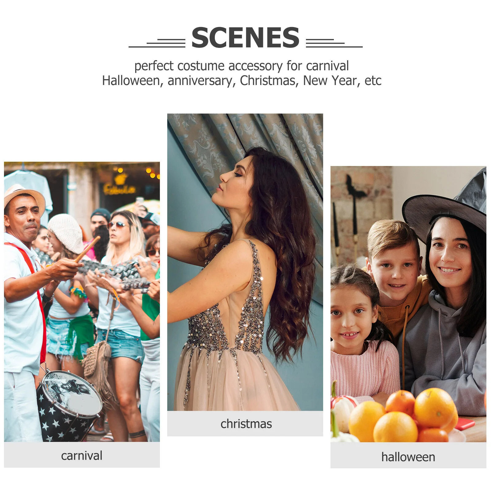 2 Pcs Hair Ring Role-playing Accessories Kids Headbands Cosplay Hairbands Decor Halloween Elements Plastic Hoops Miss