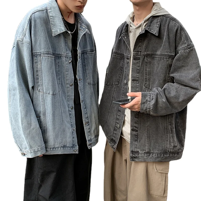 

New Denim Jacket Boys Trend Loose Couple Coat Jacket