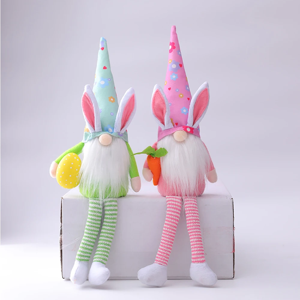 Long Legs Easter Egg Rudolf Doll Rabbit Elf Bunny Gift Kids DIY Happy Party Decor For Home Valentines Day Gifts |