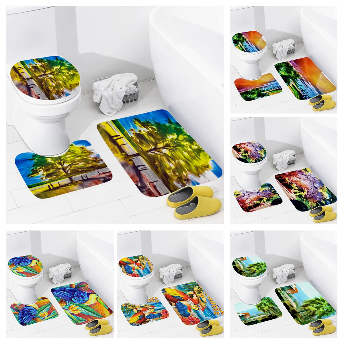 

Домашние напольные коврики для ванной комнаты в натуральном животном стиле, коврик для ног для ванной, современные аксессуары для ванной комнаты, Противоскользящий коврик для ванной