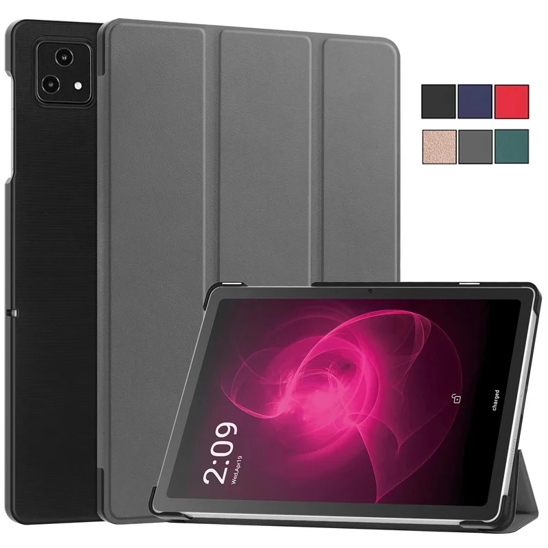 Для T-Mobile REVVL TAB 5G 10 36 &quotтройная Магнитная Кожаная подставка жесткий смарт-чехол