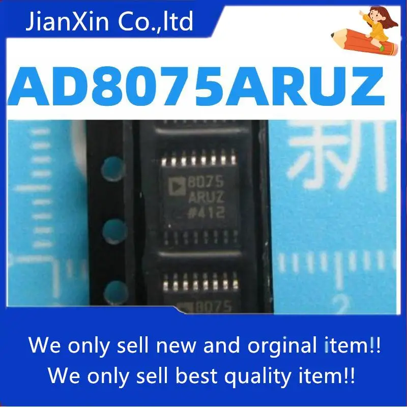 

10pcs 100% orginal new AD8075 AD8075ARUZ AD8075ARU Video Amplifier Chip TSSOP-16