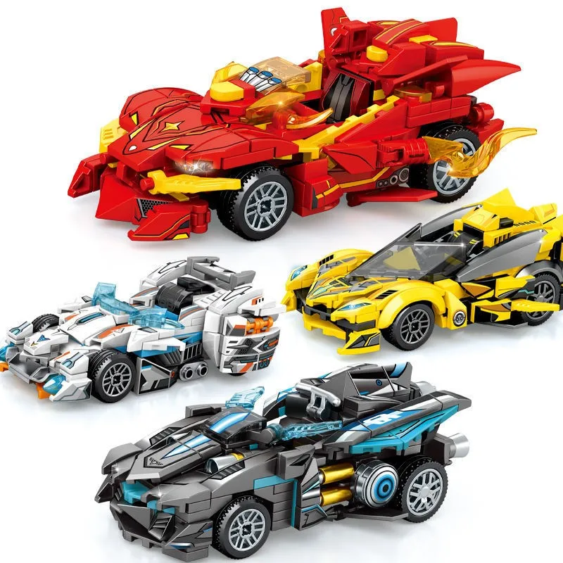 

City Car Vehicle Speed Champion Racer Building Blocks Bricks Racing Super Car Moc Creative Model Garage Set Toys For Boys