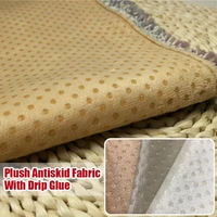 100160cm vinyl rubber fabric plush velet twill drop anti slip fabric for diy carpet floor mats car seat cushion craft material