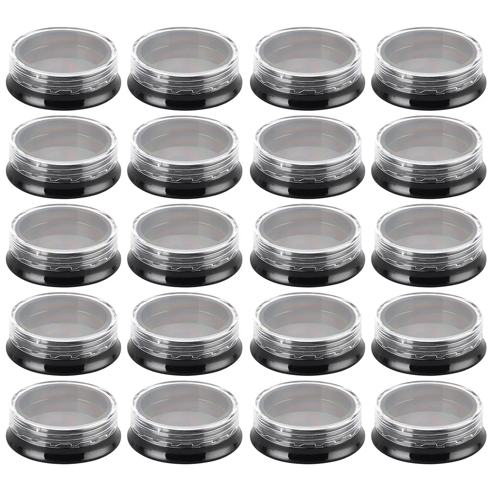 

Storage Containers Round Jars Case Nail Items Box Refillable Diamond Empty Pot Bead Stackable Cylinder Lids Screw Organizers