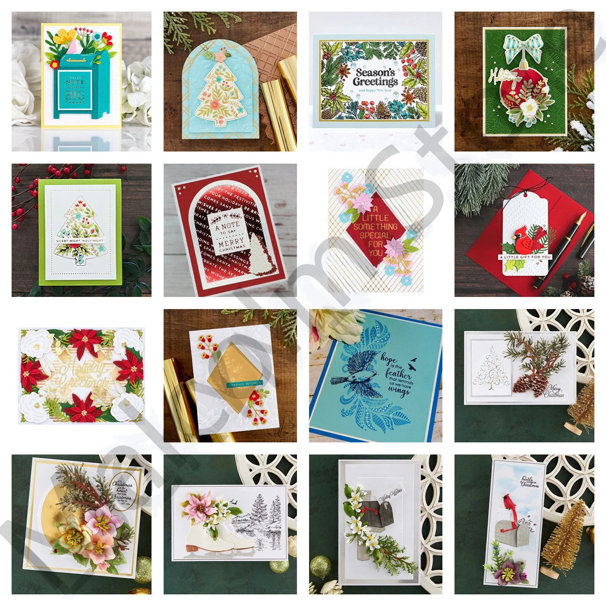 Силиконовые штампы для скрапбукинга праздничное украшение рождественские