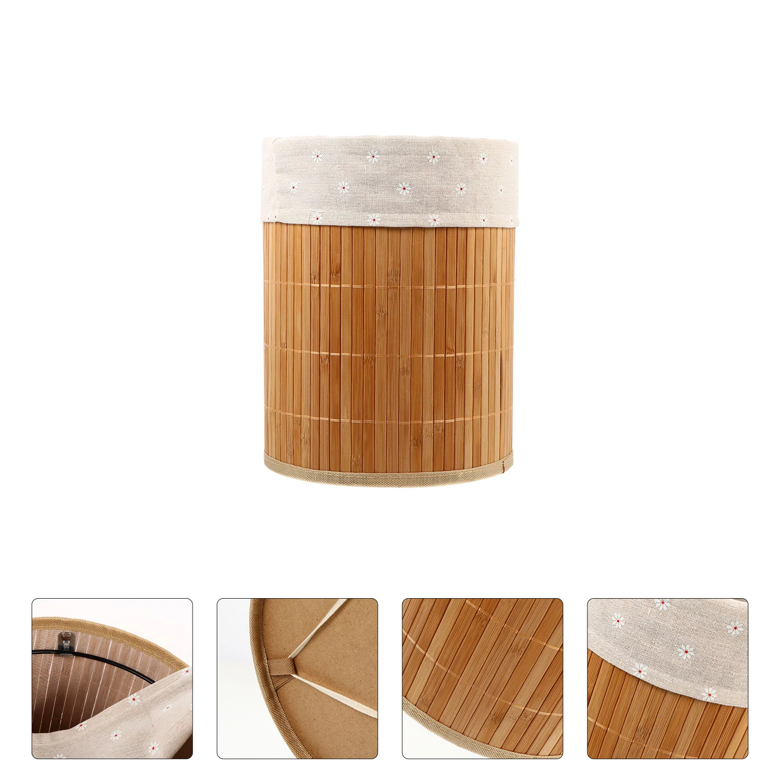 

Storage Basket Bamboo Clothes Baskets Laundry Woven Organizer Hamper Bucket Bins Wicker Dirty Natural Weaving Large Rope Rattan