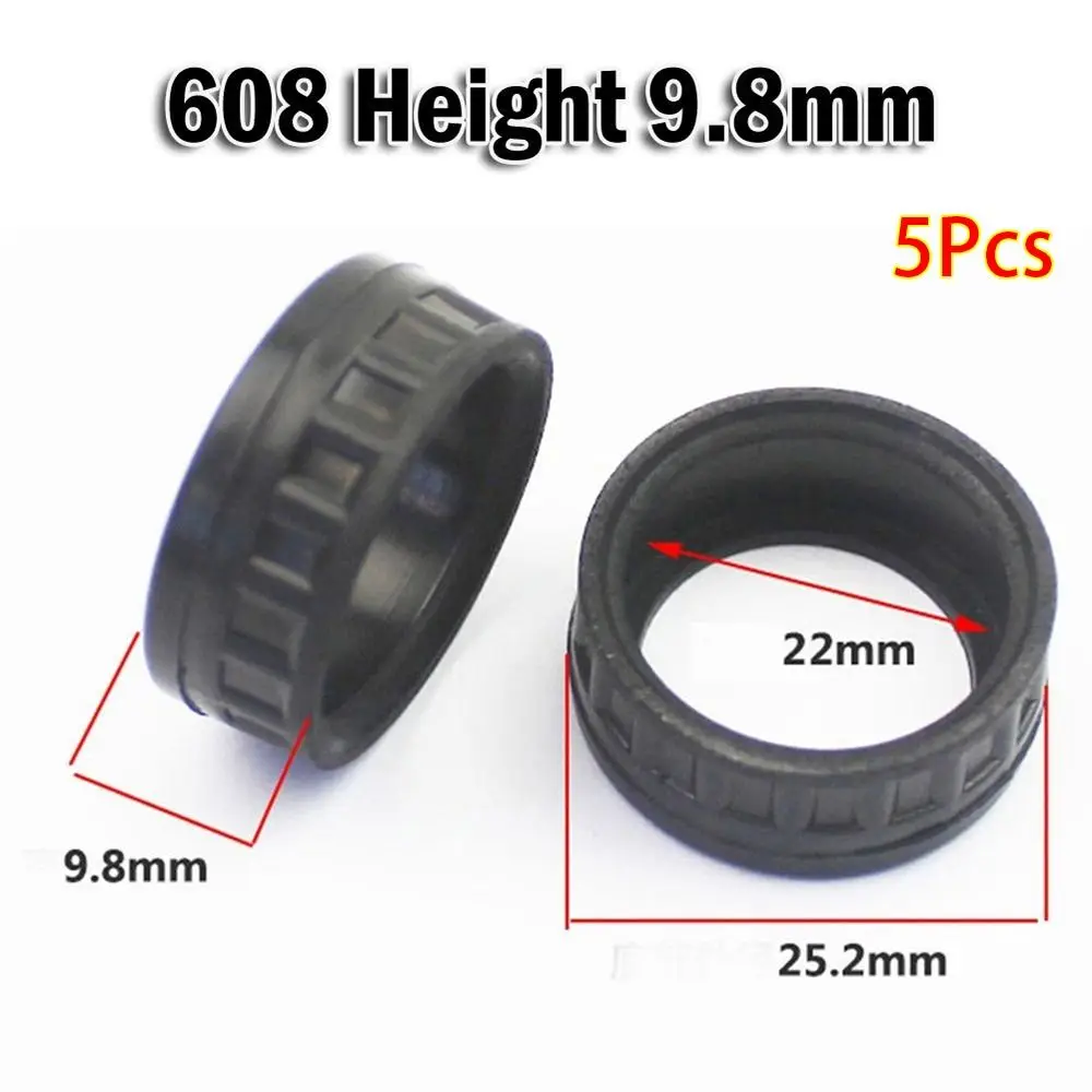 

1/5 шт. 607 608 6000 подшипник резиновая втулка электрическая дрель ротор угловая шлифовальная машина аксессуары для подшипников высота 8,6-10,8 мм