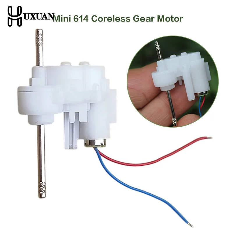 HUXUAN Мини-редуктор 614 3,7В 390 об/мин