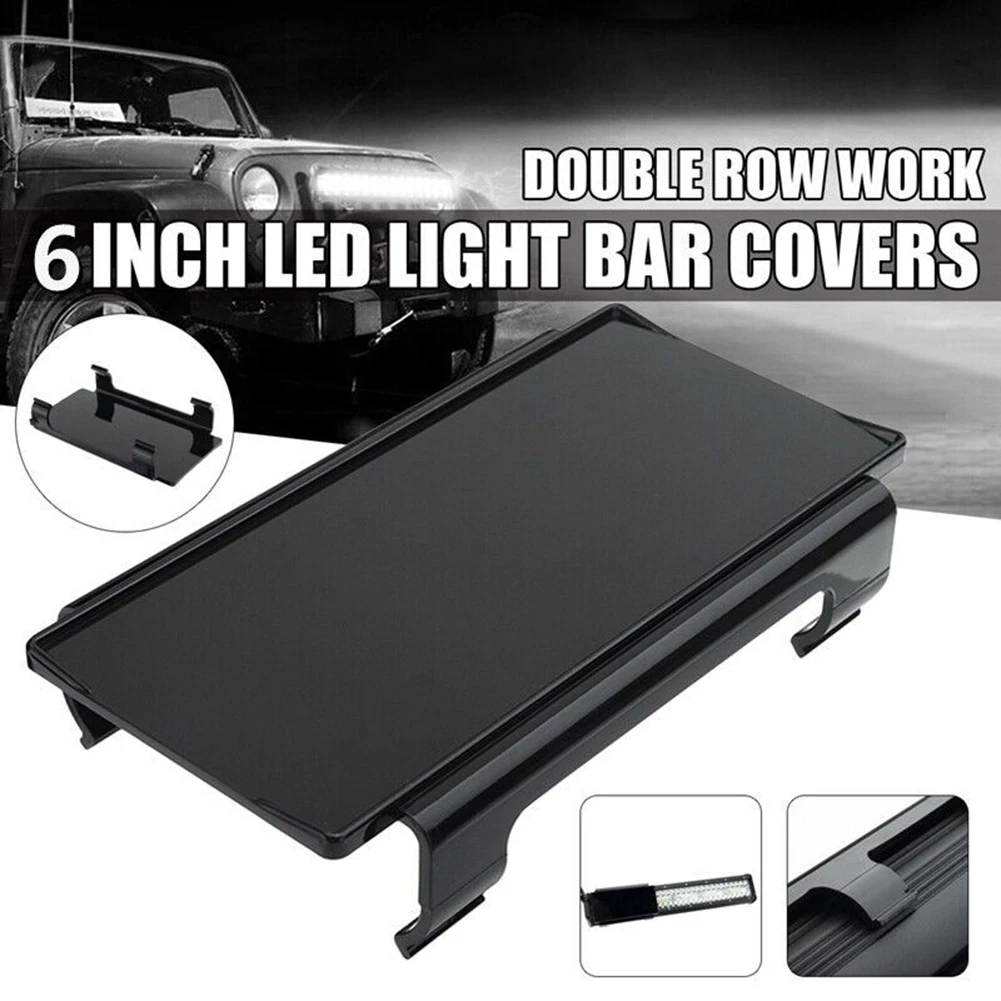 

6in Led Light Cover LED Work Light Bar Lens Snap Double-Row For Off Road SUV Truck ATV Spot Lamp Shade Daytime Driving Light Ac